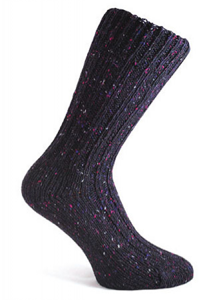 Donegal Socks dark blue nep -338-